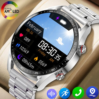 1.53" Full Touch Screen Smart Watch - Multi-Sport Mode with ECG+PPG, Waterproof & Bluetooth Call
