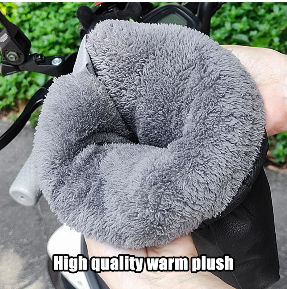 Waterproof Winter Handlebar Muffs - Motorcycle & Bicycle Hand Warmers