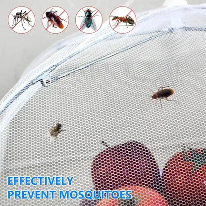 Pop-Up Mesh Food Cover - Collapsible Insect Protection Tent for Outdoor Dining