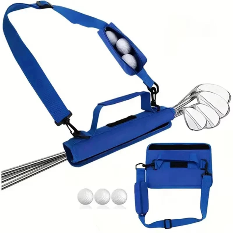 Lightweight Mini Golf Stand Bag - Men's Carry Bag with Adjustable Shoulder Strap for Driving Range & Training