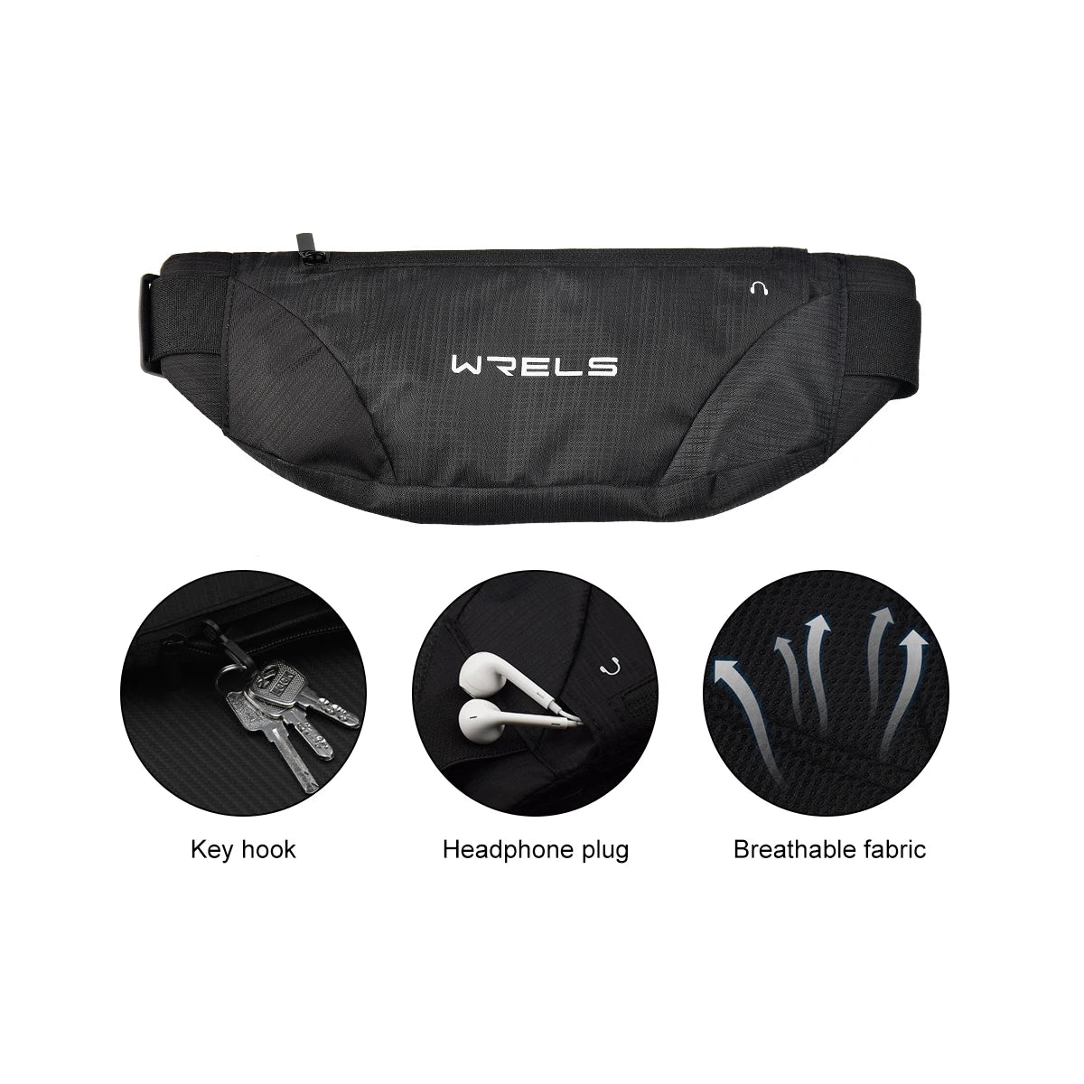 Waterproof Running Waist Bag - Ultra-Thin Elastic Sports Phone Holder for Outdoor Fitness