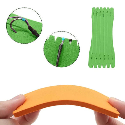 Fishing Line Winding Spools - 10 Pack Foam Rig Holders & Line Accessories (Random Colors)