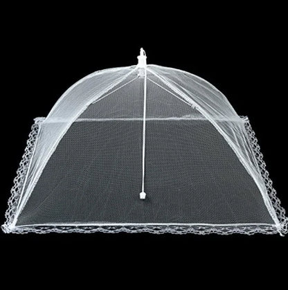 Foldable Mesh Food Cover - Pop-Up Umbrella Style Protector