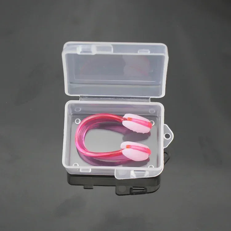 Professional Waterproof Silicone Nose Clip - Anti-Slip Swimming & Diving Nose Plug for Aquatic Sports Protection