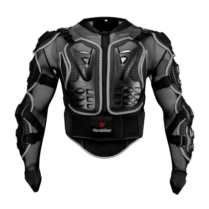 Men's Full Body Armor Motorcycle Jacket - Motocross Enduro Racing Protection Equipment (S-4XL)