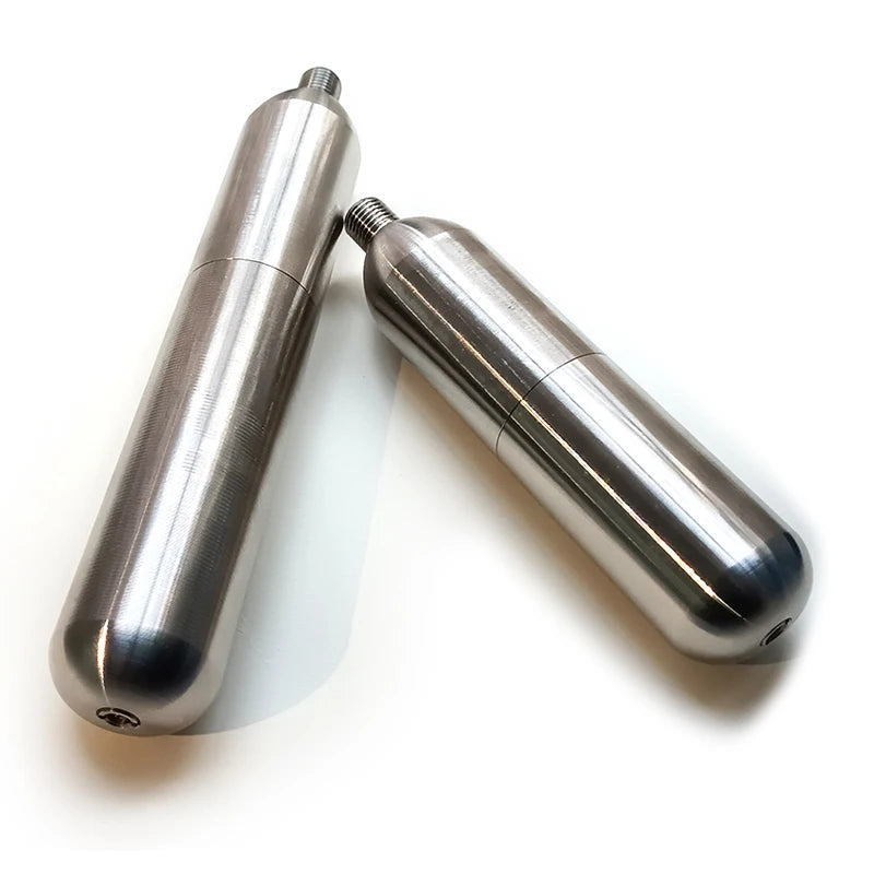 33g Refillable CO2 Cartridge - Multi-Purpose Gas Cylinder for Athletic Equipment & Emergency Gear