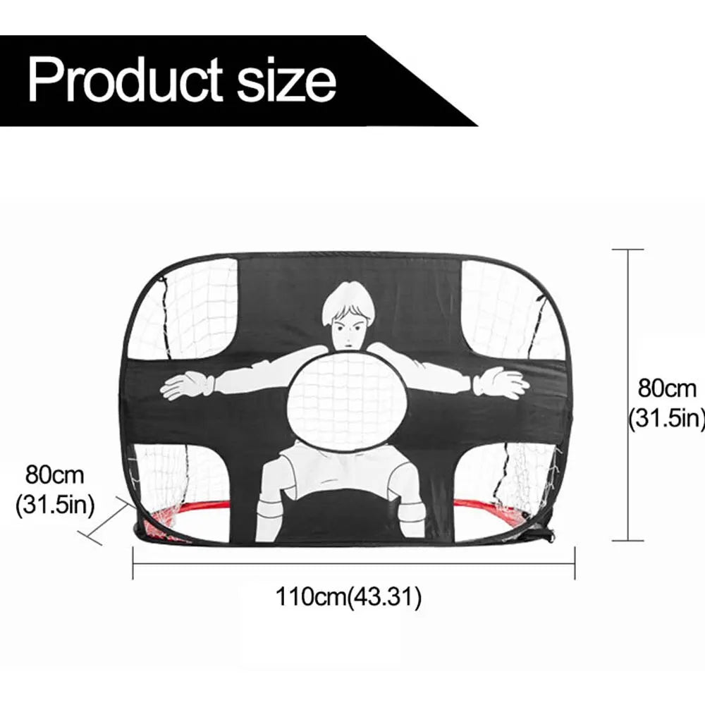 Foldable Football Goal – Nylon Soccer Target Net for Kids and Adults, Ideal for Playground, Backyard, Indoor & Outdoor Training