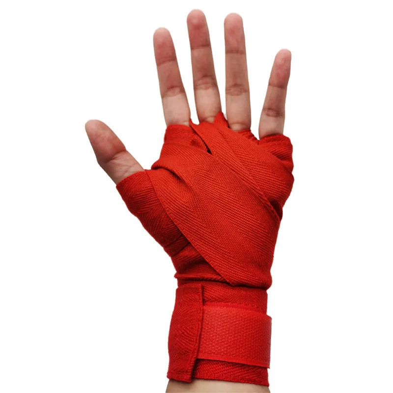 Cotton Boxing Hand Wraps - 2-Pack, Multiple Lengths (1.5M/2M/3M/5M) for MMA, Muay Thai, Kickboxing & Martial Arts Training