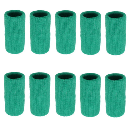 Athletic Finger Support Sleeves - 10 Pack Compression Guards for Basketball, Volleyball, Gym & Sports