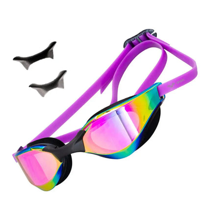 Professional HD Anti-Fog Swimming Goggles - Leak-Proof Adjustable Silicone Eyewear for Men & Women