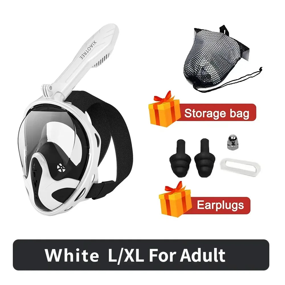 Full Face Diving & Snorkeling Mask – Anti-Fog, Waterproof | Adults & Kids