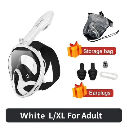 Full Face Diving & Snorkeling Mask – Anti-Fog, Waterproof | Adults & Kids