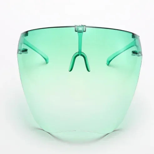 Full Face Shield Cycling Sunglasses - Protective Spherical Lens Goggles for Men & Women