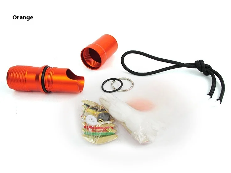 Waterproof Survival Storage Capsule - 3-in-1 Emergency Container for Pills/Matches/Gear with Sealed Design for Outdoor Adventures