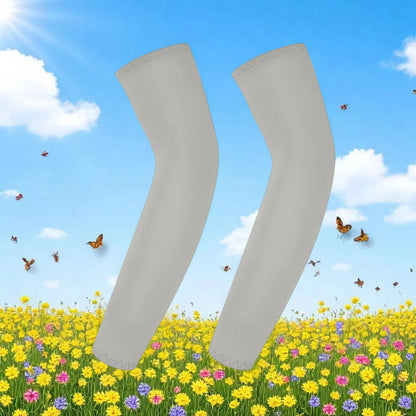 Children's Ice Silk Cooling Arm Sleeves - Quick-Dry UV Protection Cycling Arm Guards for Girls Outdoor Sports (1 Pair)