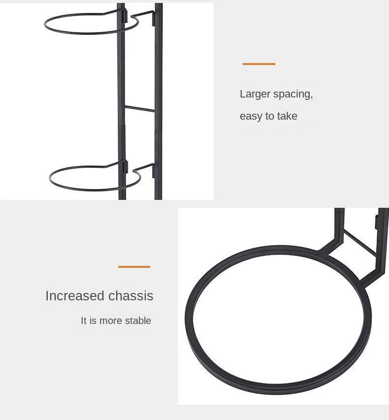Carbon Steel Basketball Storage Rack - Multi-Layer Ball Organizer Stand for Basketball, Football, Volleyball (Home & School)