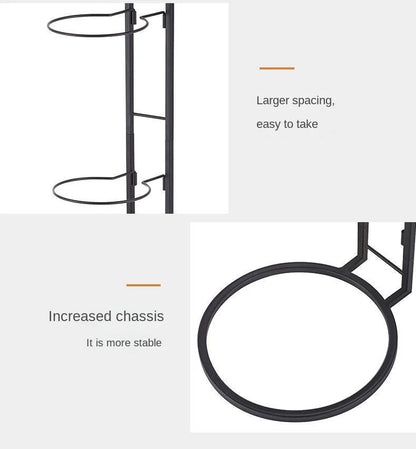 Carbon Steel Basketball Storage Rack - Multi-Layer Ball Organizer Stand for Basketball, Football, Volleyball (Home & School)