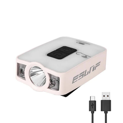 Rechargeable LED Hat Clip Light - XPG+COB 200LM Outdoor Headlamp with 1200mAh Battery, USB/Type-C Charging for Hiking, Emergency & Car Use