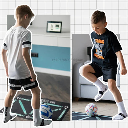 90cm Football Training Mat - Durable Non-Slip Foldable Soccer Dribble Training Equipment for Kids & Adults