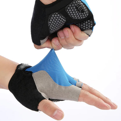 Premium Fingerless Gym Gloves - Breathable Anti-Slip Training Gloves for Men & Women - Weightlifting, Bodybuilding, Cycling & Sports