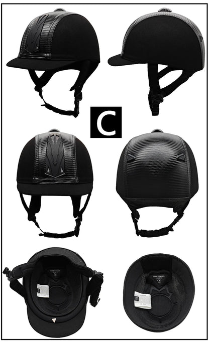 CE Certified Equestrian Riding Helmet - Breathable ABS+EPS Safety Half Cover for Men, Women & Children - Universal Fit 48-60cm