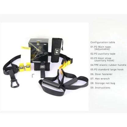 Suspension Training Strap System – Adjustable Full Body Resistance Bands for Strength and Fitness