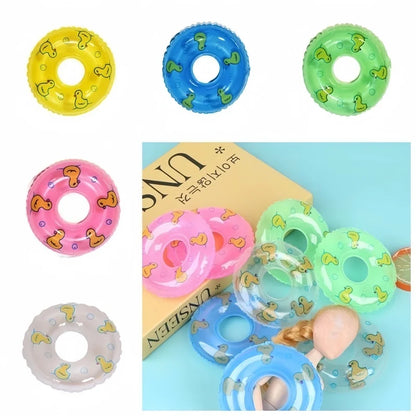 Mini Pool Float Rings - Dollhouse Accessories (10-Pack)