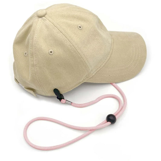 Adjustable Hat Retention Strap - Windproof Elastic Chin Cord for Sports & Outdoor Activities