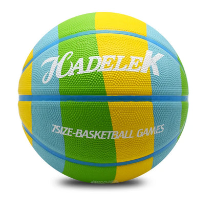 Kid Rubber Basketball Size 5 Primary School Outdoor Training Game Basketball Wear-resistant High Elasticity Good Hand Feel