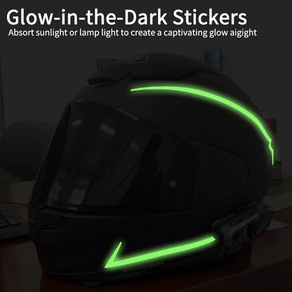 Glow-in-the-Dark Vinyl Decal Stickers for Kawasaki Ninja 400, H2, H2SX - Windscreen, Fairing, Headlight & Helmet