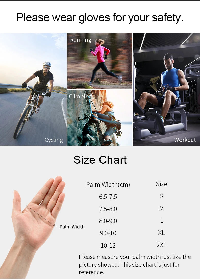 Half-Finger Gel Cycling Gloves - Shockproof Padded Sport Gloves for Men & Women