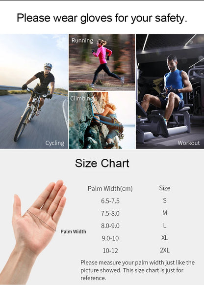 Half-Finger Gel Cycling Gloves - Shockproof Padded Sport Gloves for Men & Women