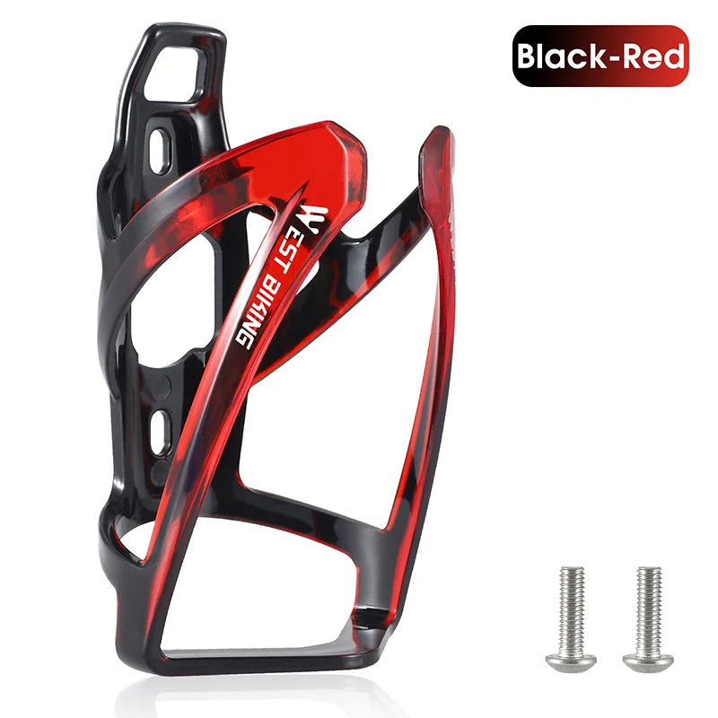 Ultralight Bicycle Water Bottle Cage - Colorful Gradient PC Plastic Holder for MTB & Road Bike - Universal Fit Bottle Bracket
