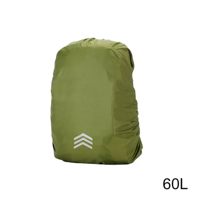 Waterproof Backpack Rain Cover - 25L-60L Nylon Outdoor Hiking Cycling Mountaineering Dust Cover for Men & Women