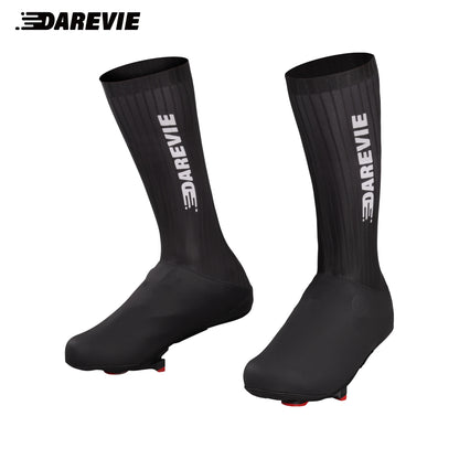 Aero Striped Cycling Shoe Covers - Waterproof Windproof Anti-Slip Overshoes for Road & MTB Bikes