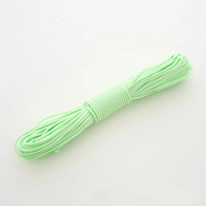 Tactical Glow-in-Dark Paracord - 550lb 9-Core 4mm Nylon Survival Rope for Camping & Outdoor Adventures