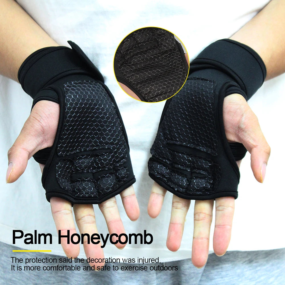 Premium Workout Gloves - Men & Women Fitness Training Gloves for Weightlifting, Bodybuilding & Gym with Wrist Palm Protection