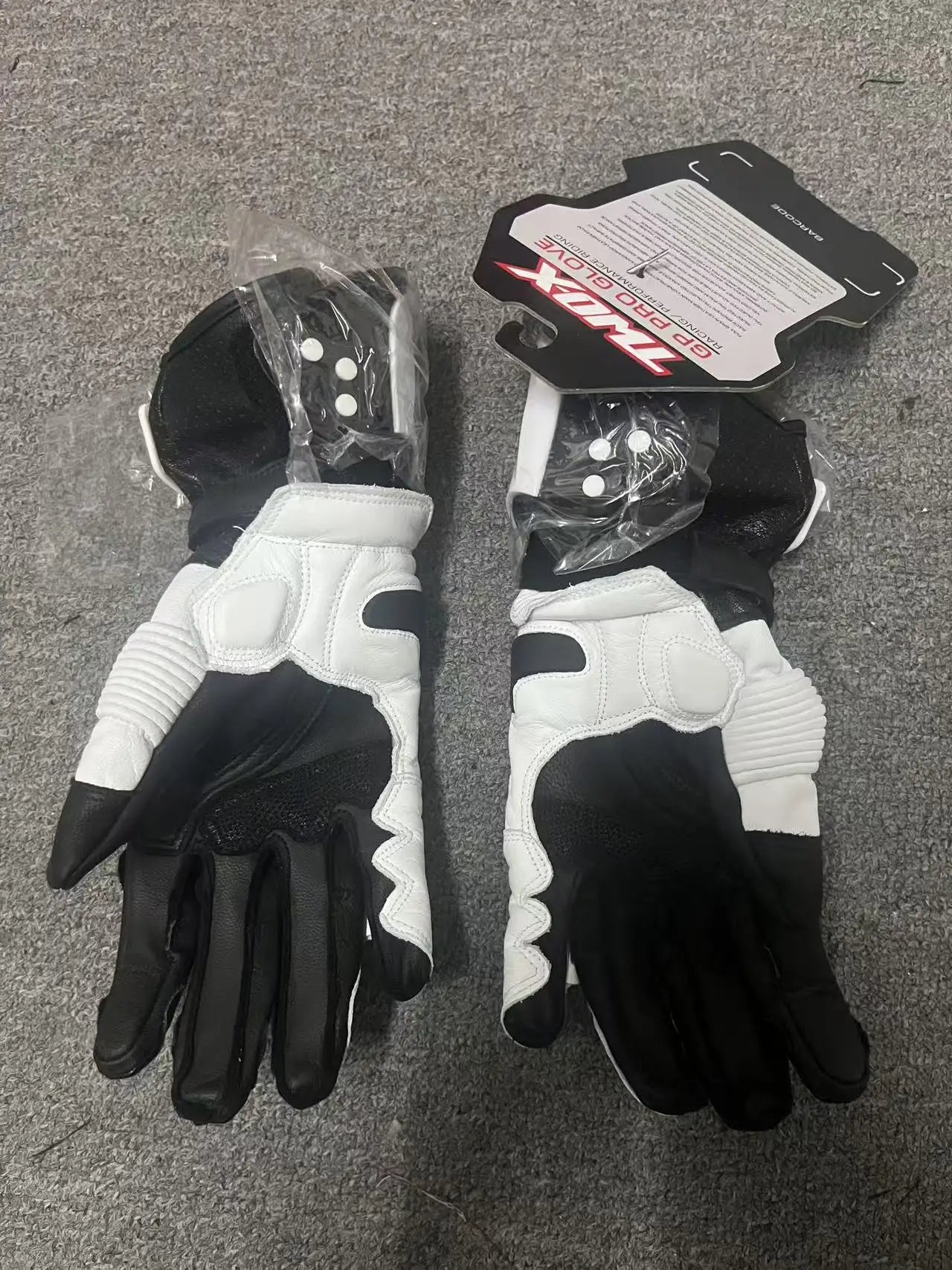 Two-X GP Pro Men's Motorcycle Racing Gloves - Long Leather Sports Protection with Touch Screen