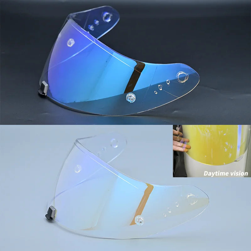 Motorcycle Helmet Visor Lens KDF-16-1 Compatible - Anti-UV Anti-Scratch Photochromic Shield for Full Face Helmets