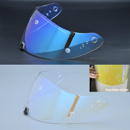 Motorcycle Helmet Visor Lens KDF-16-1 Compatible - Anti-UV Anti-Scratch Photochromic Shield for Full Face Helmets
