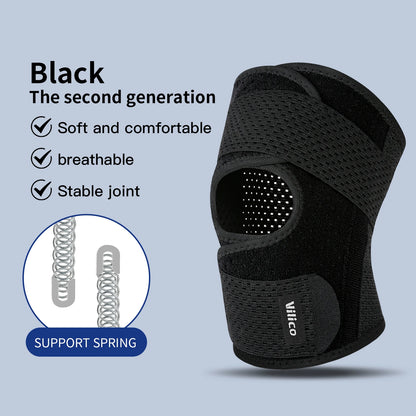 Pressurized Elastic Knee Support - Nylon Compression Knee Brace for Arthritis, Joint Protection & Sports (Men & Women)