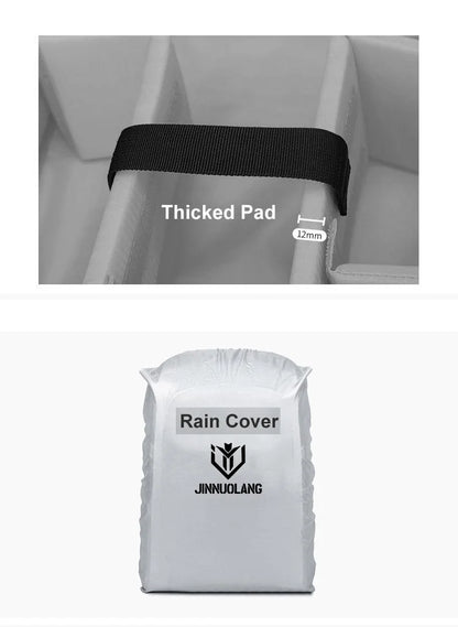 Waterproof Camera Backpack - Oxford Cloth Photography Bag for Outdoor DSLR Use