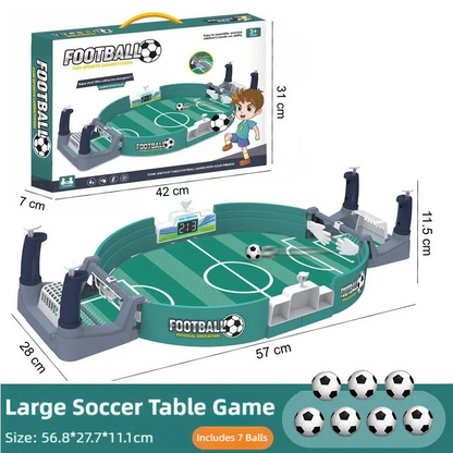 Mini Tabletop Soccer Game - Portable Desktop Foosball for Family & Friends