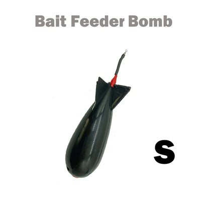 TOLU Rocket Feeder Set - Large & Small Spod Bomb Float Fishing Lure with Bait Holder - 2-Size Pellet Rocket Feeders for Precision Positioning