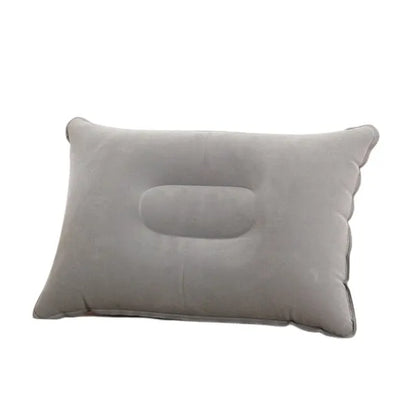 Portable Fold Inflatable Air Pillow - Outdoor Travel Sleeping Camping PVC Neck Stretcher Backrest Plane Comfortable Pillow