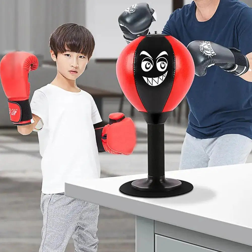 Desktop Punching Bag Stress Relief Toy - Suction Cup Boxing Ball for Kids & Adults
