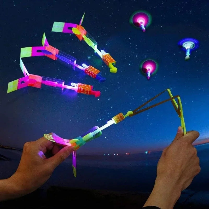 LED Light Arrow Rocket Helicopter Toy
