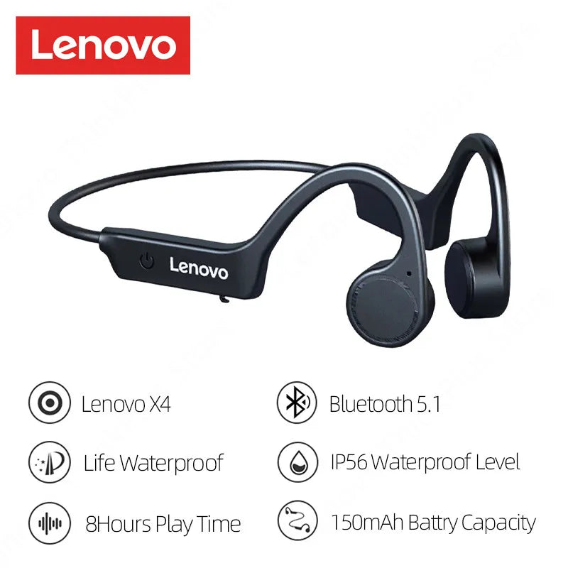 Bone Conduction Wireless Headphones - Bluetooth 5.1 HiFi Sport Earphones with Low Latency