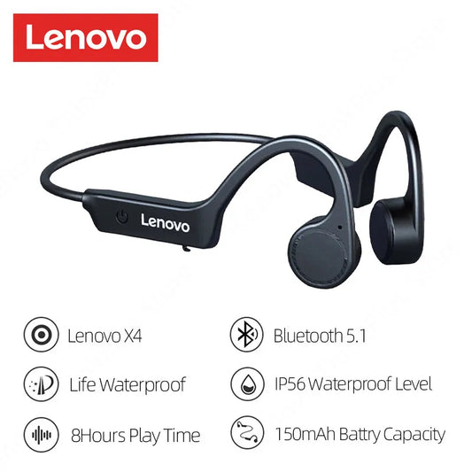 Bone Conduction Wireless Headphones - Bluetooth 5.1 HiFi Sport Earphones with Low Latency
