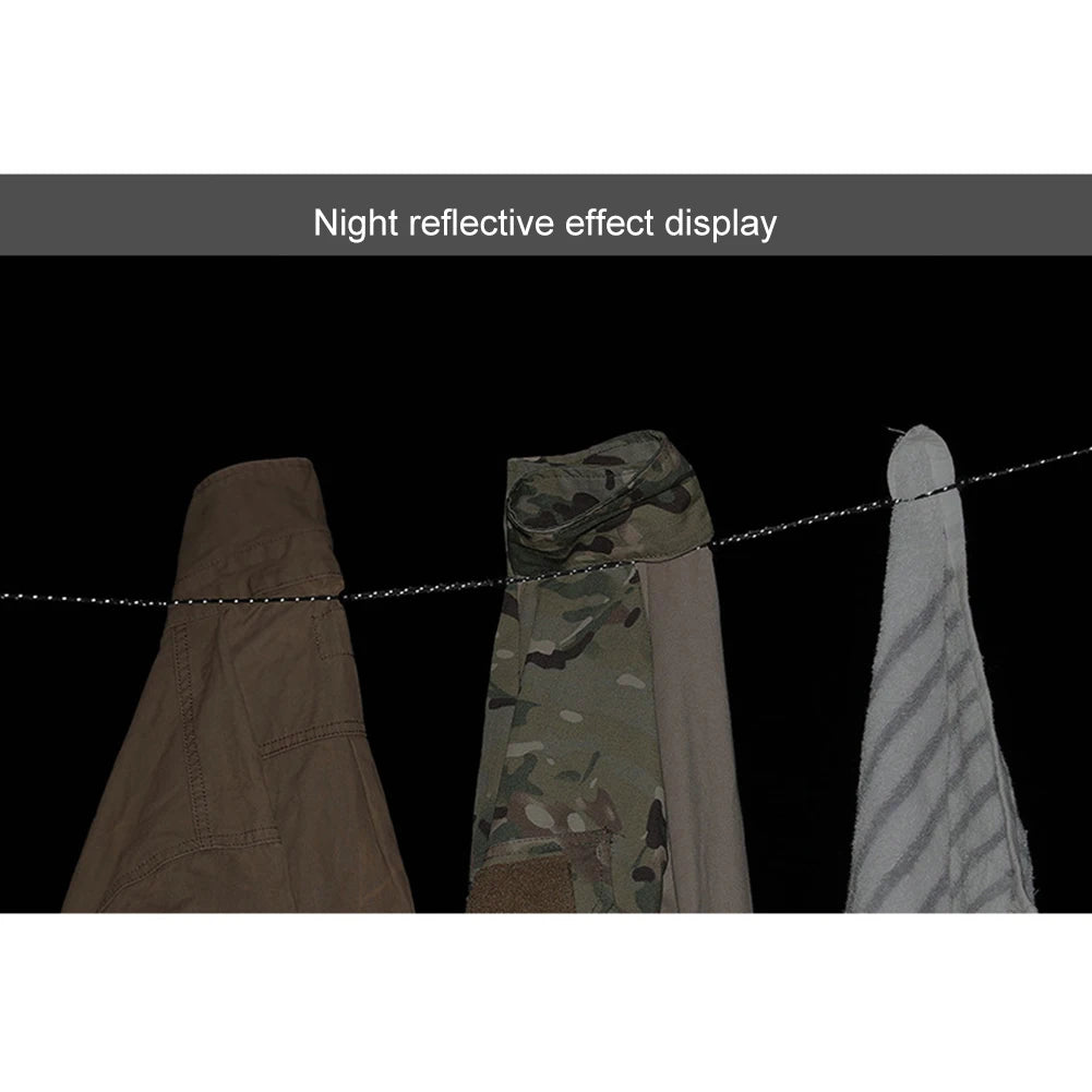 Windproof Elastic Travel Clothesline 3M with 12 Clips - Portable Stretch Laundry Line for Camping, Hotel, Trip & Cruise